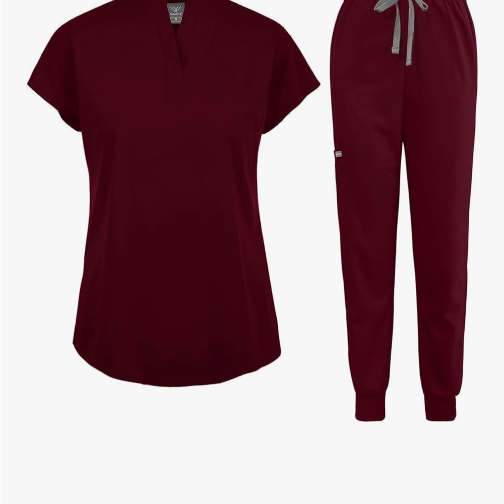 Red Scrubs Set Size Small